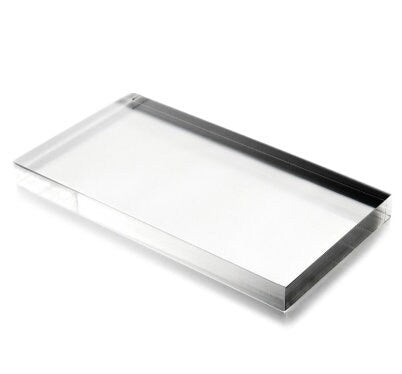 Lastra di plexiglass trasparente 12 mm - targhe personalizzate scaffale tavolo paravento plexiglass, vetro sintetico su misura