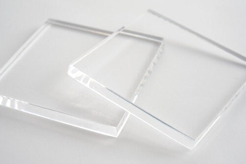 Lastre in plexiglass trasparente su misura, spessore 25 mm, ideali per coperture, prodotti artigianali e di design