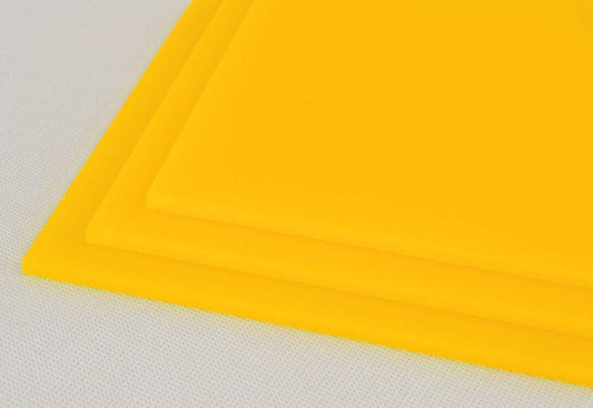Pannello plexiglass giallo pastello opal 3 mm lastre / plexiglass colorato su misura / plexiglass giallo diversi formati e colori