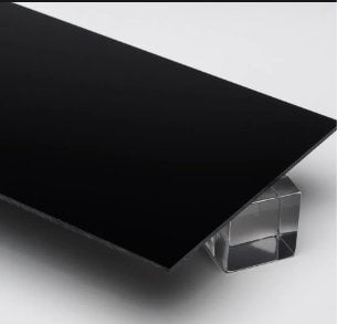 Plexiglass nero lucido coprente, fogli plexiglass 8 mm - lastre di plexiglass su misura, ideali per interior design plexiglass