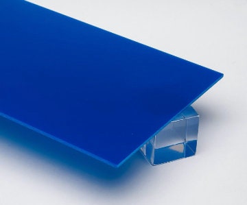 Lastra di plexiglass blu opal 3 mm lastre, plexiglass blu diversi formati e colori, plexiglass colorato su misura