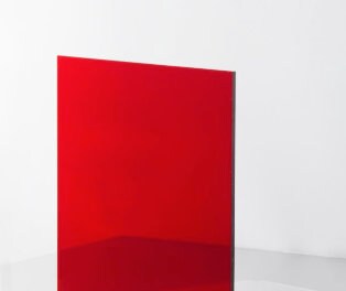 Plexiglass colorato su misura rosso trasparente 5 mm pannelli di plexiglass rosso per interior design lastre per coperture