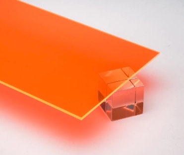 Pannello di plexiglass arancione trasparente 3mm lastre di plexiglass colorato su misura pannello di plexiglass rosso per interior design